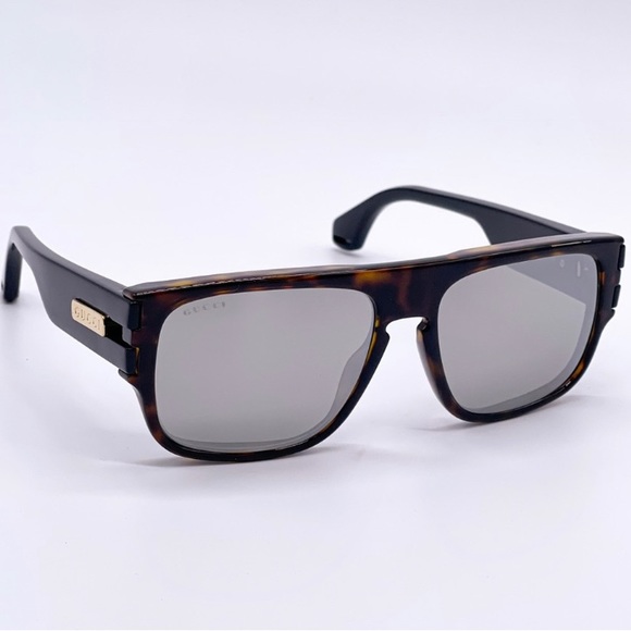 Authentic- New GUCCI SIlver Square Men's Sunglasses
GG0664S 004 58 - Picture 8 of 12